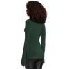 Norma Kamali Women’s Slim Fit Long Sleeve Turtle Top(Dark Emerald)