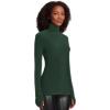 Norma Kamali Women’s Slim Fit Long Sleeve Turtle Top(Dark Emerald)