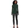 Norma Kamali Women’s Slim Fit Long Sleeve Turtle Top(Dark Emerald)