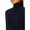 Norma Kamali Women’s Slim Fit Long Sleeve Turtle Top(Midnight)