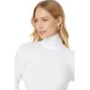 Norma Kamali Women’s Slim Fit Long Sleeve Turtle Top(Snow White)