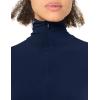 Norma Kamali Women’s Slim Fit Long Sleeve Turtle Top(True Navy)