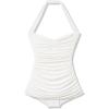 Norma Kamali Women’s Bill Mio One Piece Swimsuit(Snow White)