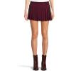 Norma Kamali Women’s Side Stripe Pleated Pickleball Skirt(Plum/Dark Emerald)