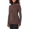 Norma Kamali Women’s Slim Fit Long Sleeve Turtle Top(Chocolate)