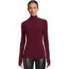 Norma Kamali Women’s Slim Fit Long Sleeve Turtle Top(Plum)