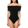 Sleeveless Cowl Neck Hooded Bodysuit(Black)