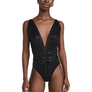 Norma Kamali Women’s Goddess Mio One Piece(Black)