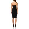 Norma Kamali Women’s Strapless Dress to Knee (26)(Black)
