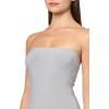 Norma Kamali Women’s Strapless Dress to Knee (26)(Grey)