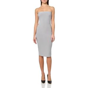 Norma Kamali Women’s Strapless Dress to Knee (26)(Grey)