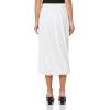 Norma Kamali Womens Twist Midcalf Skirt(Snow White)
